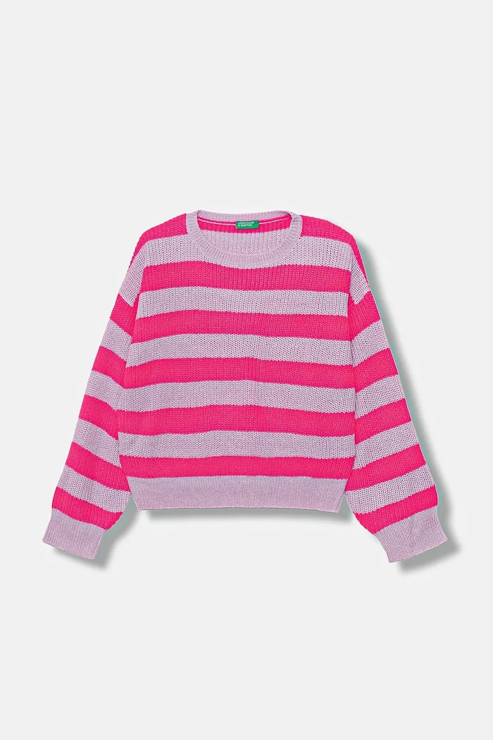 United Colors of Benetton pulover copii cu modele violet 1Z8SQ108X.G.seasonal