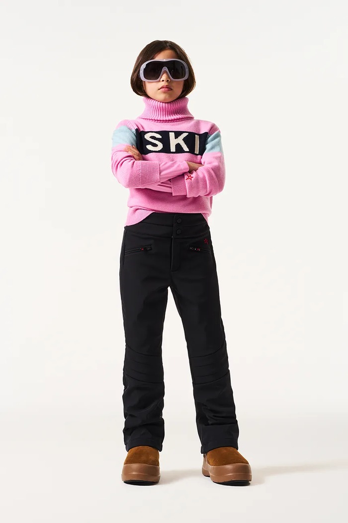 Perfect Moment sweter wełniany dziecięcy ski turtle sweater ii różowy K6000033.G