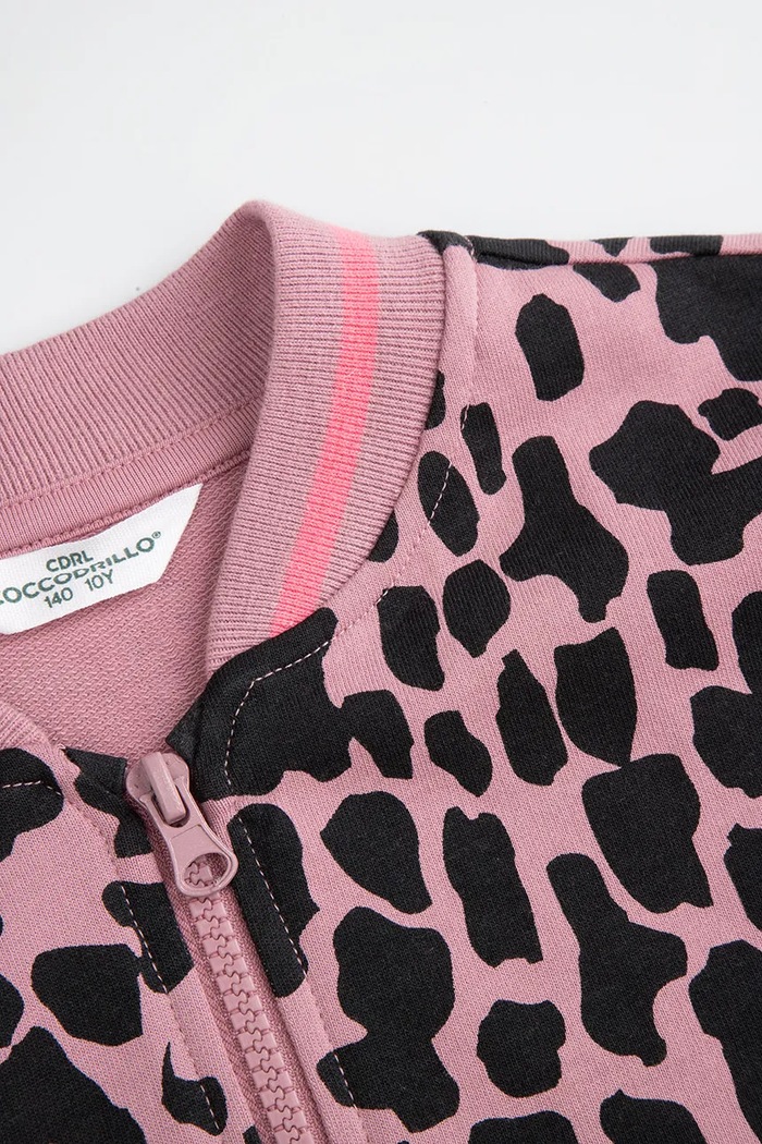 Dziewczynka Coccodrillo Bluza bawełniana dziecięca ZC5132201CGJ różowy