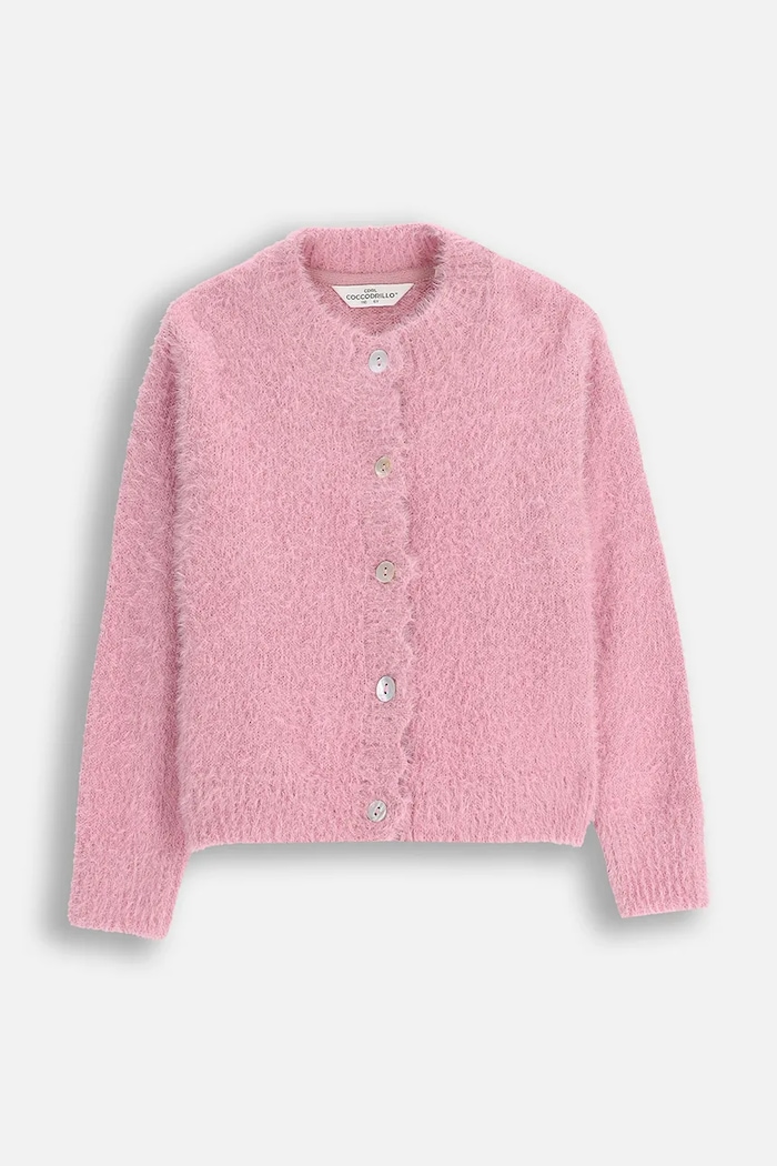 Coccodrillo cardigan copii ZC5172201FGK roz AW25