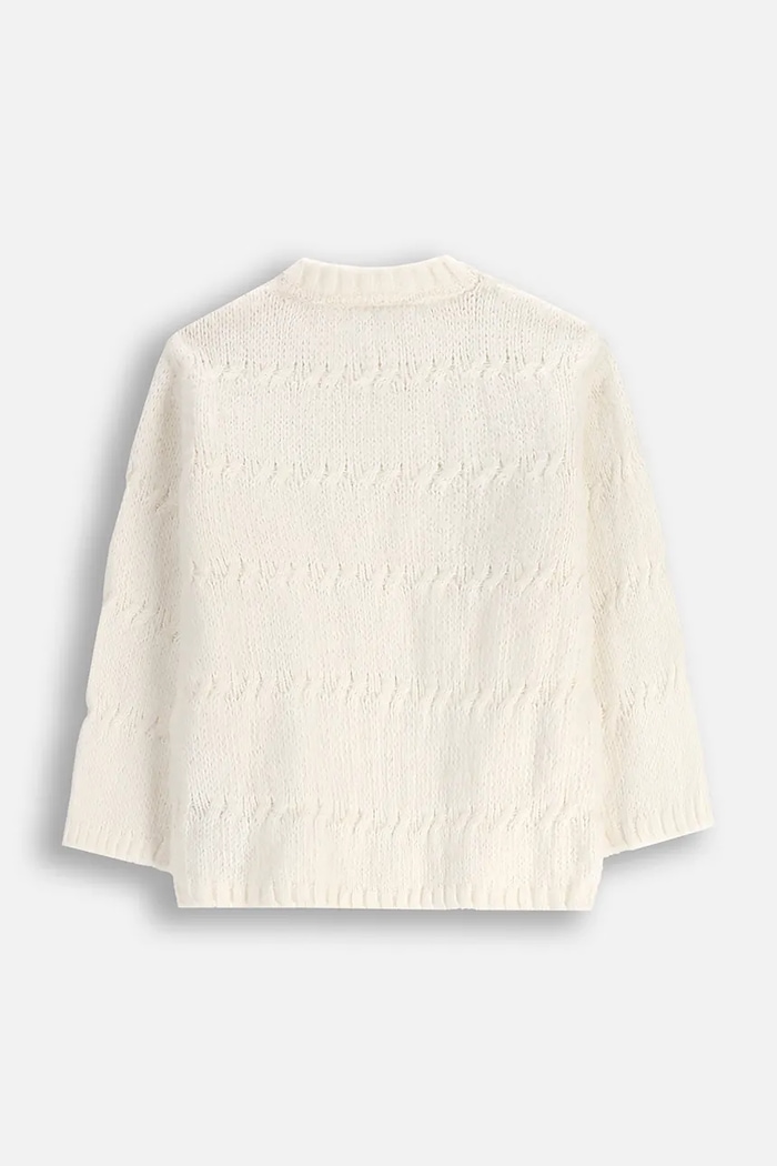 Dziewczynka Coccodrillo sweter dziecięcy ZC5172102EPG beżowy