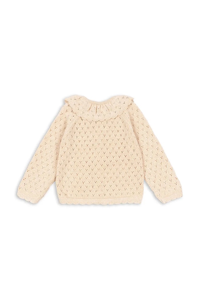 Detský sveter Konges Sløjd HOLIDAY KNIT CARDIGAN KS104314.9BYA béžová AW25