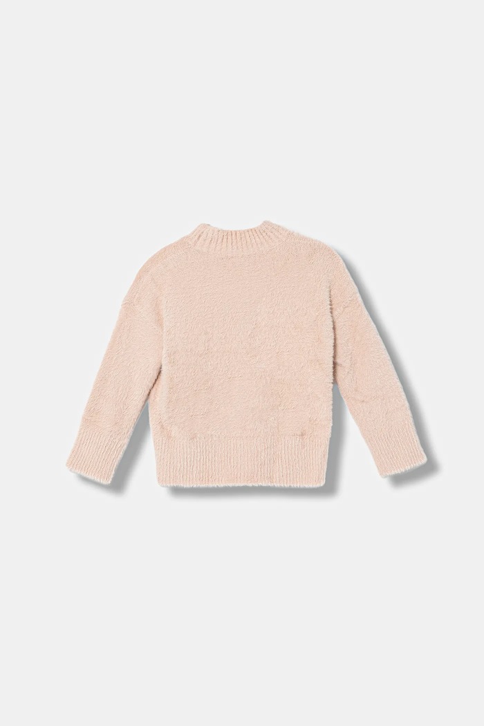 United Colors of Benetton pulover copii 19BAC200I.G.reproposed roz AW25