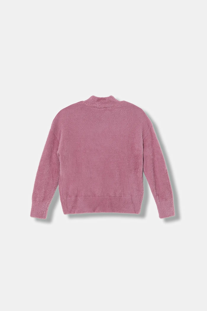 United Colors of Benetton sweter dziecięcy 19BAC200I.G.Season.9BYA różowy AW25