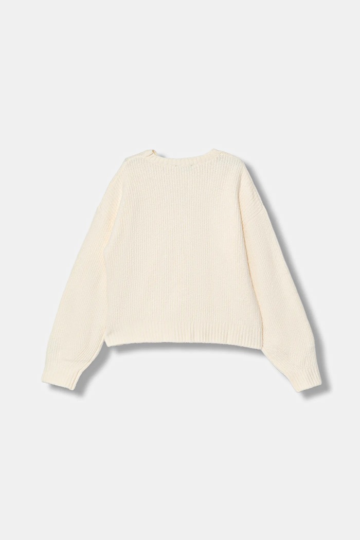 United Colors of Benetton sweter dziecięcy 1RG7C109L.G.Seasonal beżowy AW25