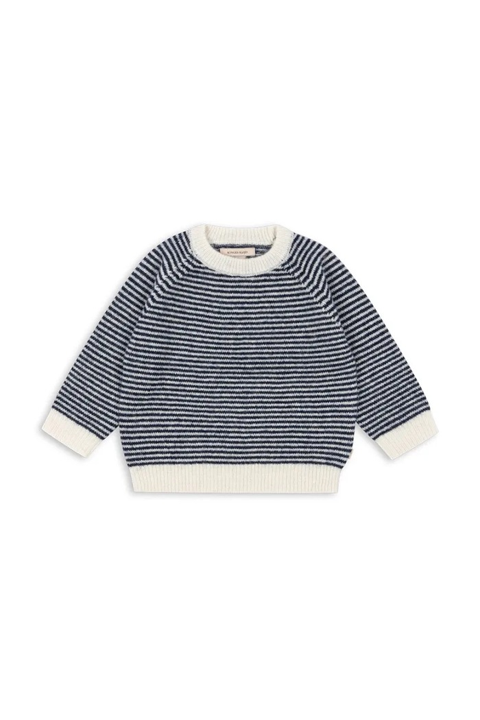 Konges Sløjd sweter dziecięcy BERLE KNIT SWEATER średniej grubości granatowy KS103718.9BYA