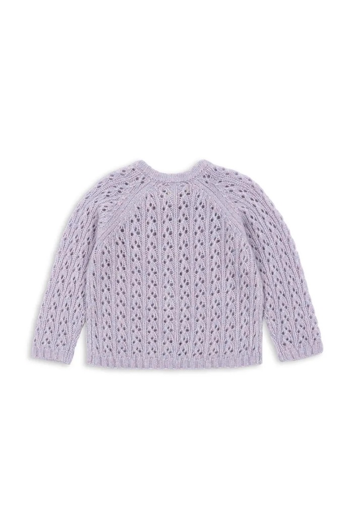 Băieți Konges Sløjd cardigan de lână pentru copii ISA CARDIGAN KS103829.9BYA violet