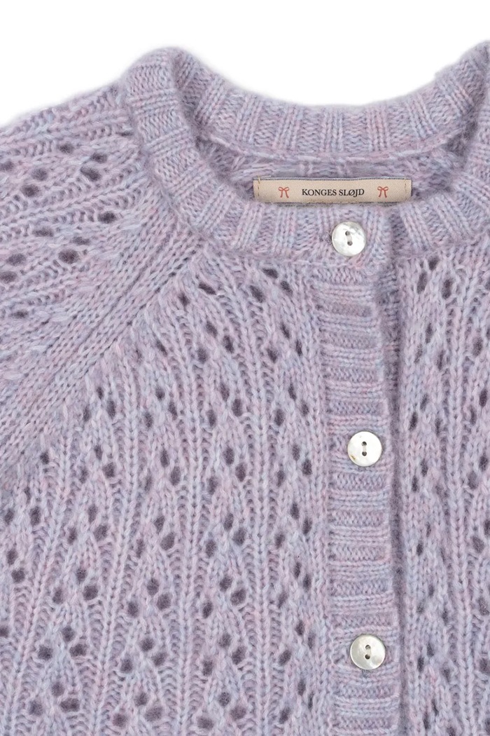 Konges Sløjd cardigan de lână pentru copii ISA CARDIGAN violet KS103829.9BYA