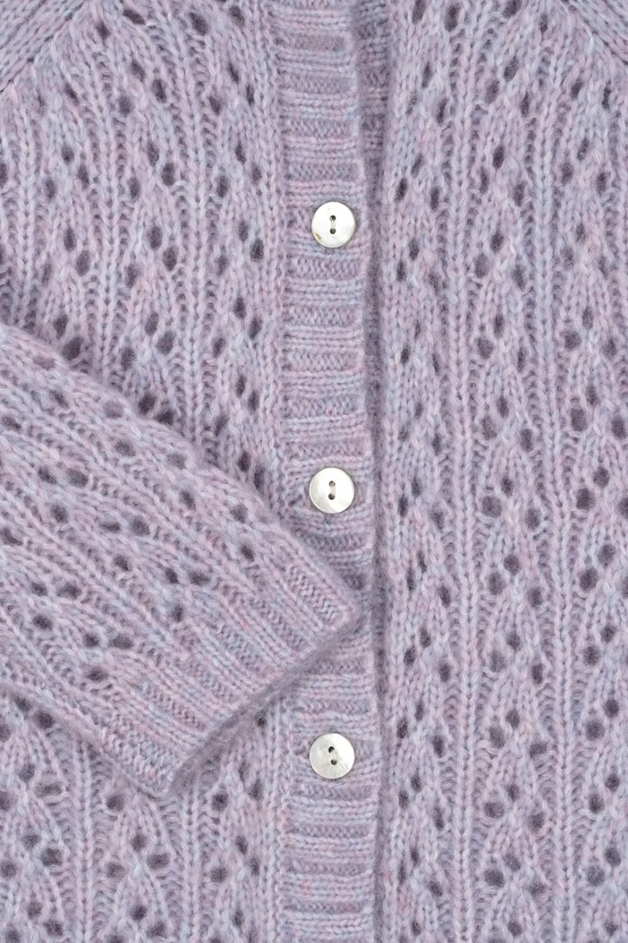Konges Sløjd cardigan de lână pentru copii ISA CARDIGAN KS103829.9BYA violet