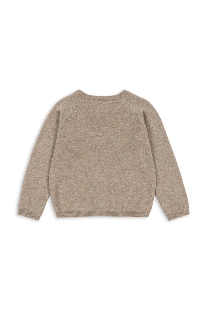 Konges Sløjd cardigan de lână pentru copii MATTOU KNIT CARDIGAN KS103902.9BYA maro AW25