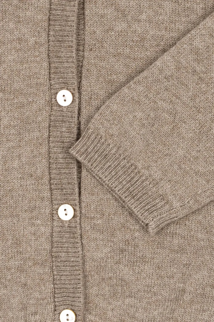 Konges Sløjd cardigan de lână pentru copii MATTOU KNIT CARDIGAN maro KS103902.9BYA