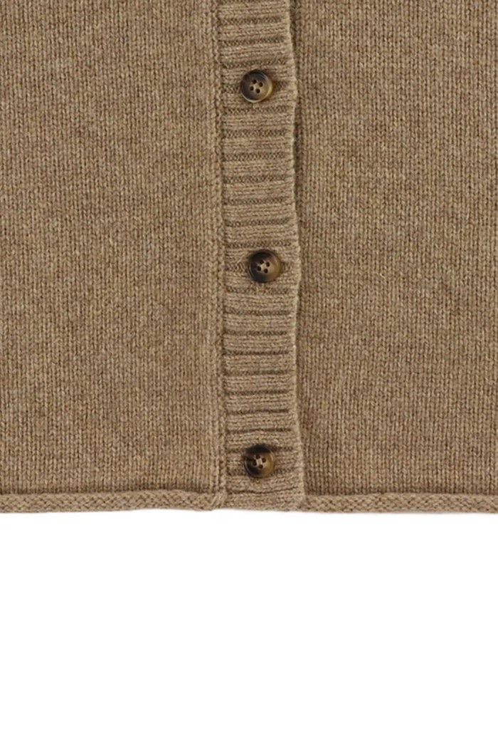 Donsje kardigan wełniany niemowlęcy Brittan Merino Wool Cardigan Bear 3039601 brązowy