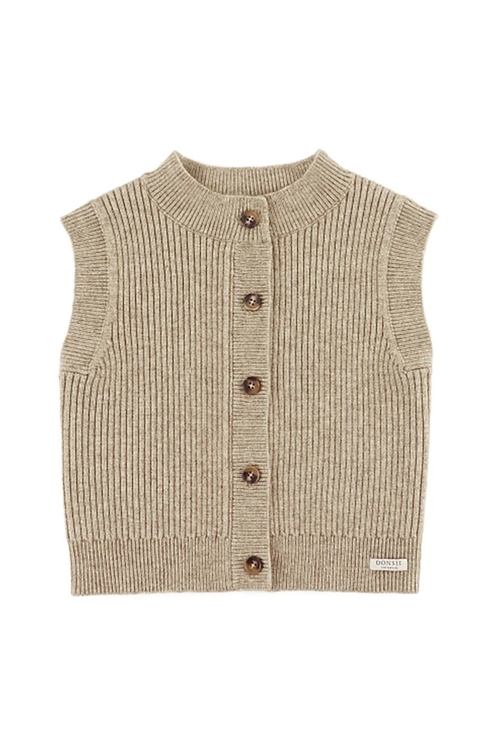 Donsje vestă copii Tjitske Vest 4103800 bej AW25