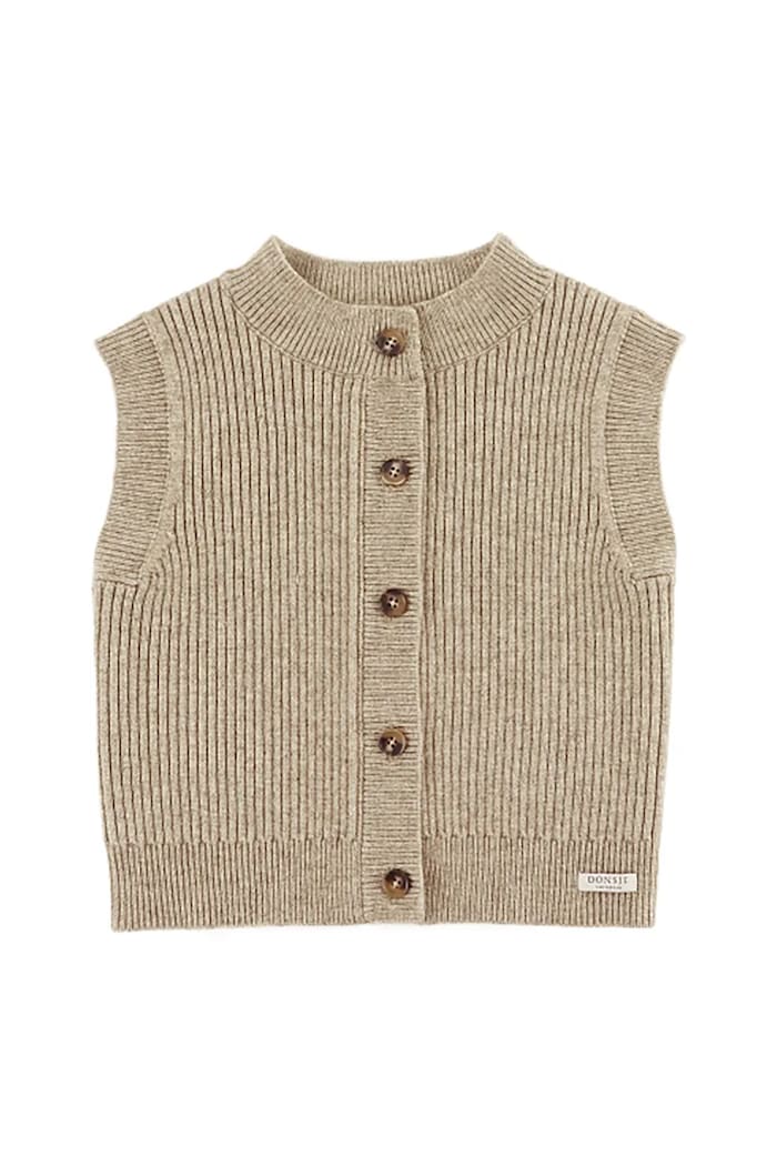 Donsje vestă copii Tjitske Vest 4103800 bej AW25