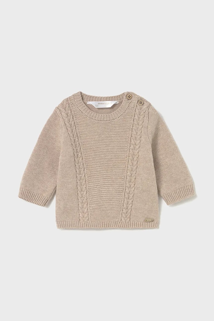 Mayoral Newborn Sweter niemowlęcy beżowy 2334.1L.Newborn.9BYA