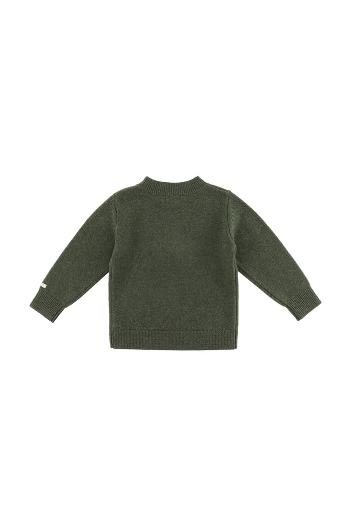 BIMBA Donsje maglione di lana per bambini Denn Merino Wool Sweater Gingerbread 4083506 verde