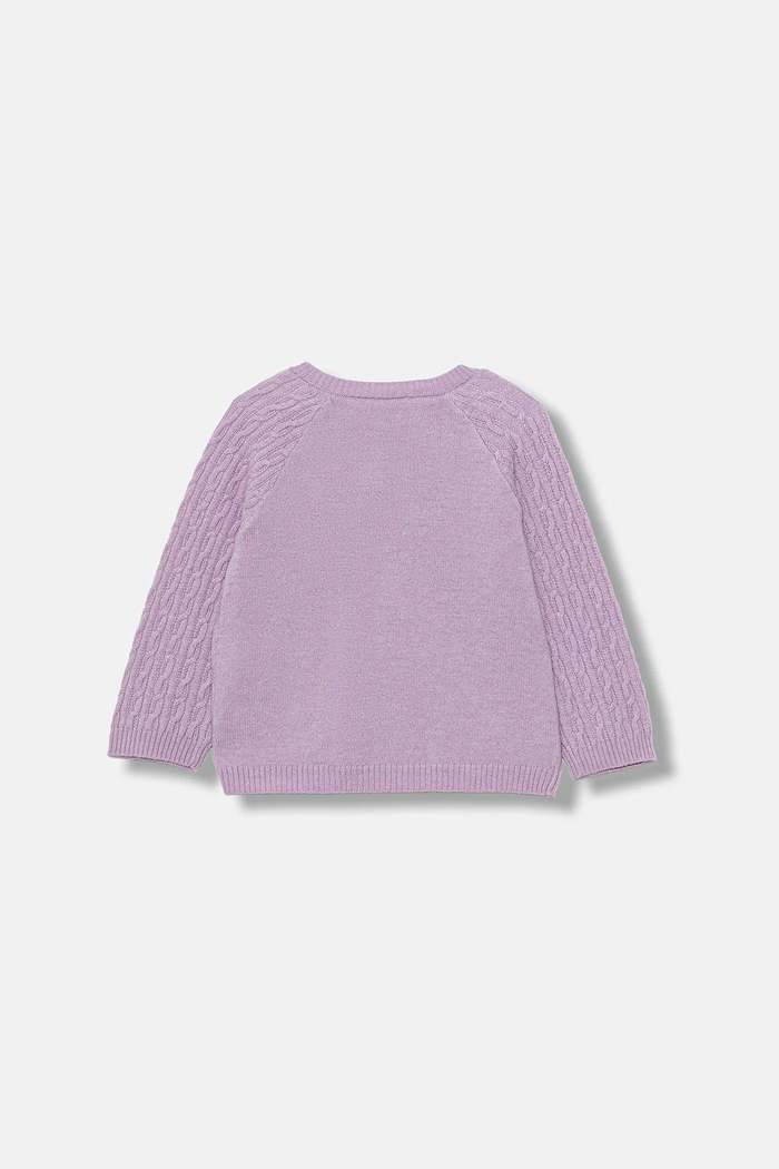 Kojenecký kardigan United Colors of Benetton 106WA5012.W.seasonal fialová AW25