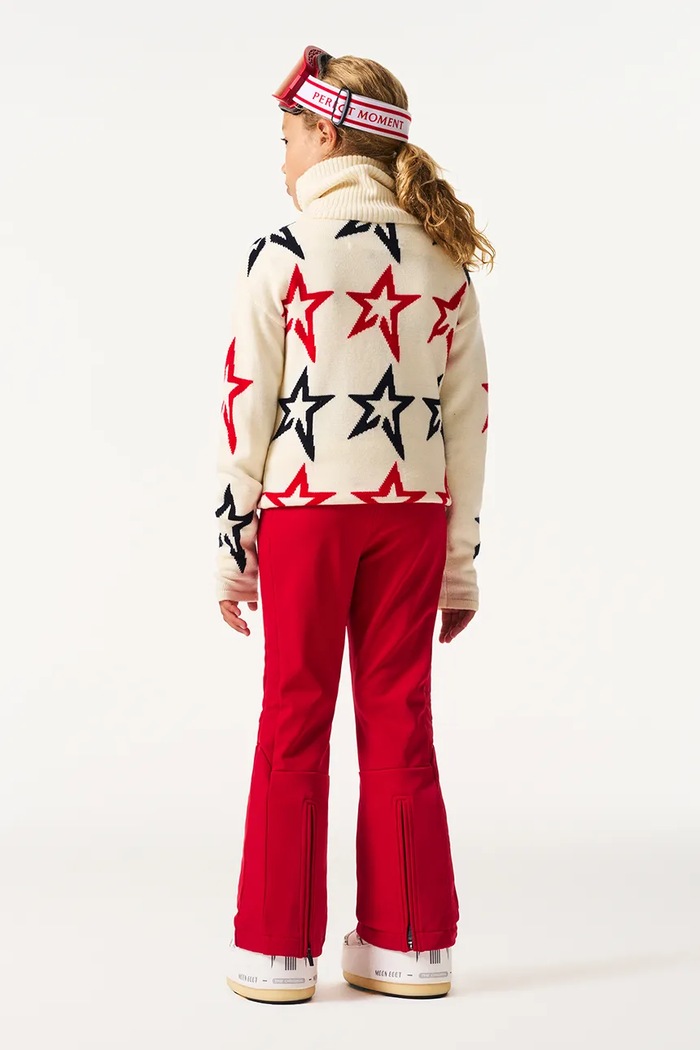 Perfect Moment pulover de lână pentru copii Star Dust Sweater alb K6000042