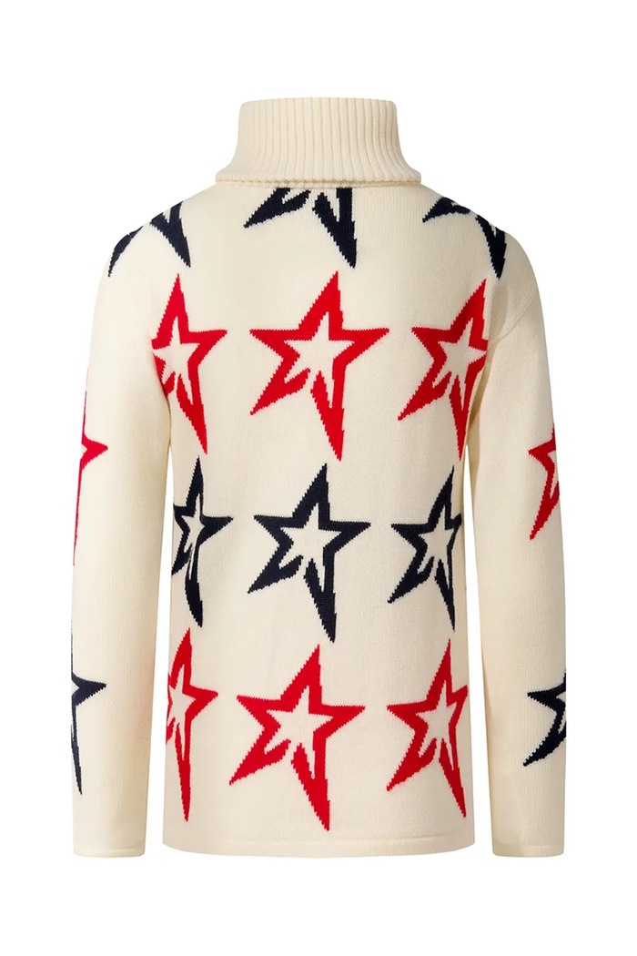 Băieți Perfect Moment pulover de lână pentru copii Star Dust Sweater K6000042 alb