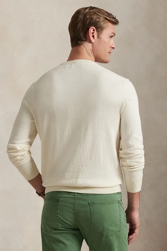 Polo Ralph Lauren sweter bawełniany 710973589 beżowy AW25