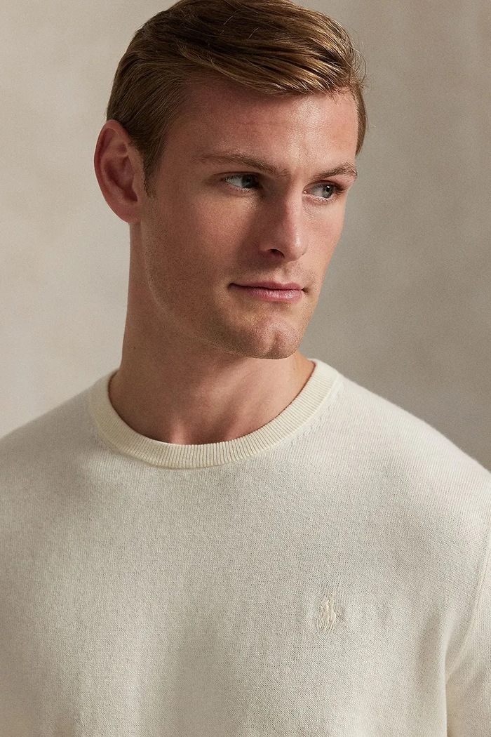 Polo Ralph Lauren sweter bawełniany beżowy 710973589