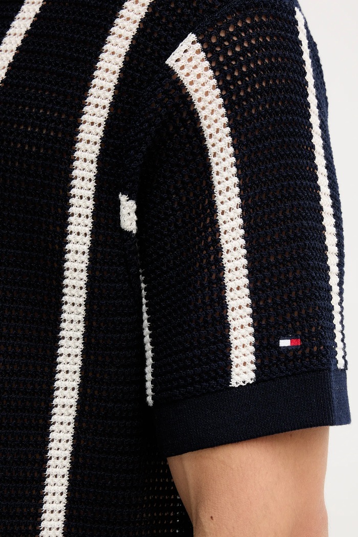 Tommy Hilfiger koszula bawełniana MW0MW41225 granatowy