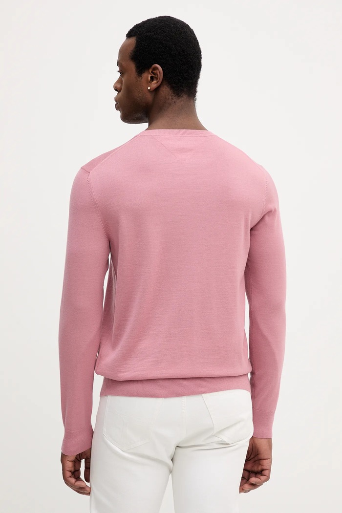 Ruházat Tommy Hilfiger gyapjú pulóver MW0MW39775 rózsaszín
