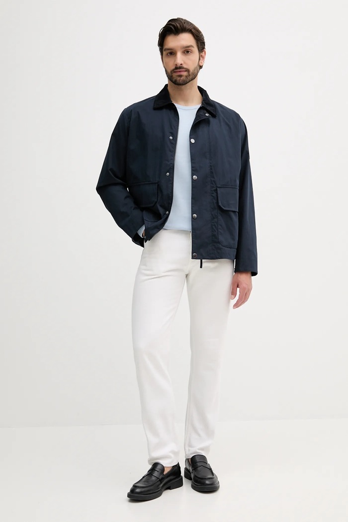 Tommy Hilfiger Sweter bawełniany MW0MW39999 niebieski SS26