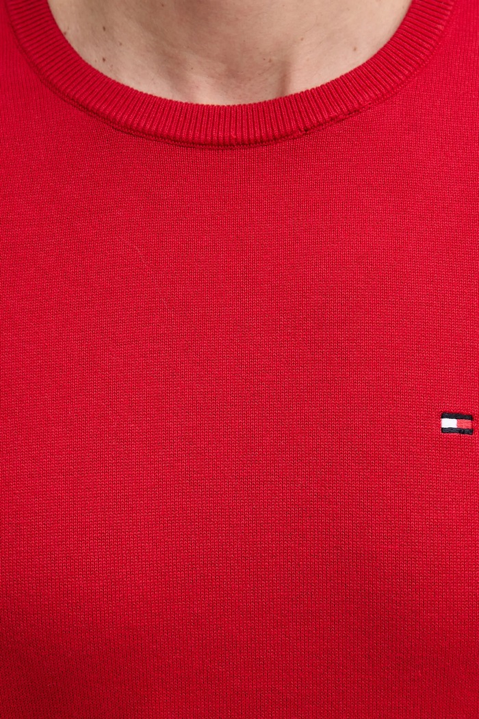 Tommy Hilfiger pulover de bumbac rosu MW0MW39999