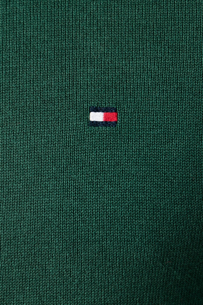 Sweter męski bawełniany Tommy Hilfiger zielony MW0MW39999