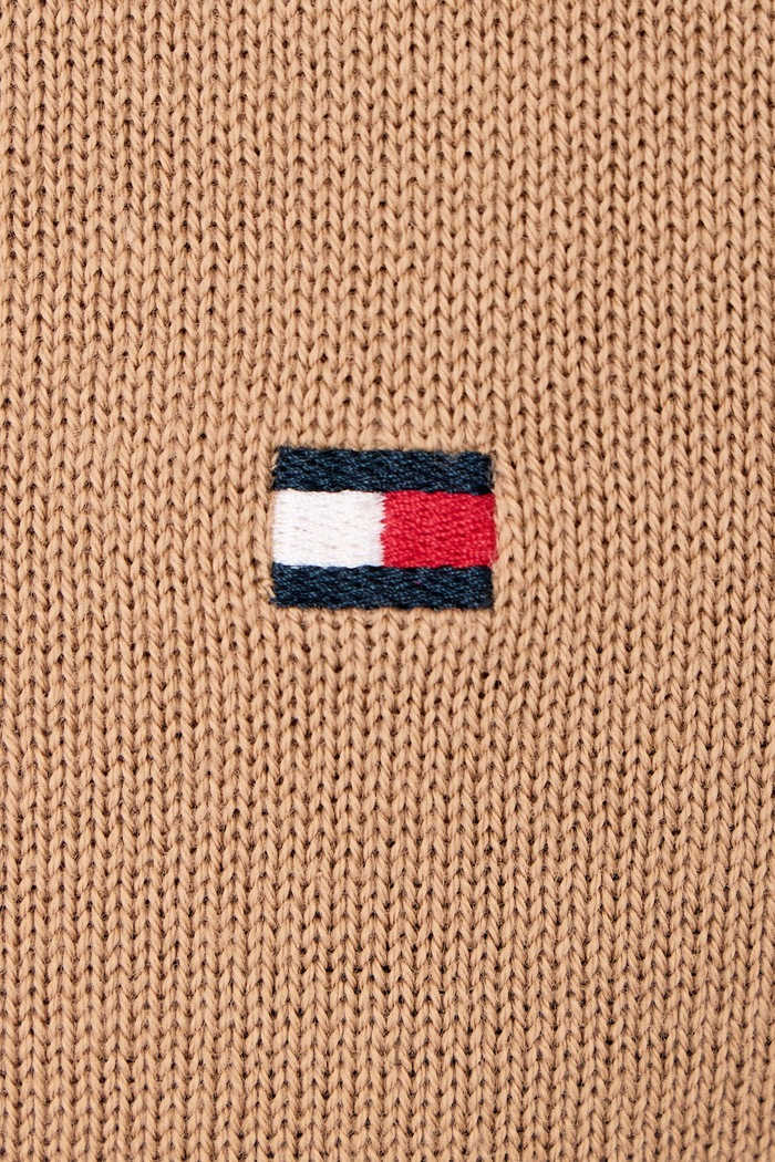 Πουλόβερ ανδρικό βαμβακερό Tommy Hilfiger μπεζ MW0MW39999