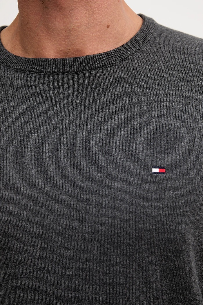 Bavlněný svetr Tommy Hilfiger MW0MW39999 šedá