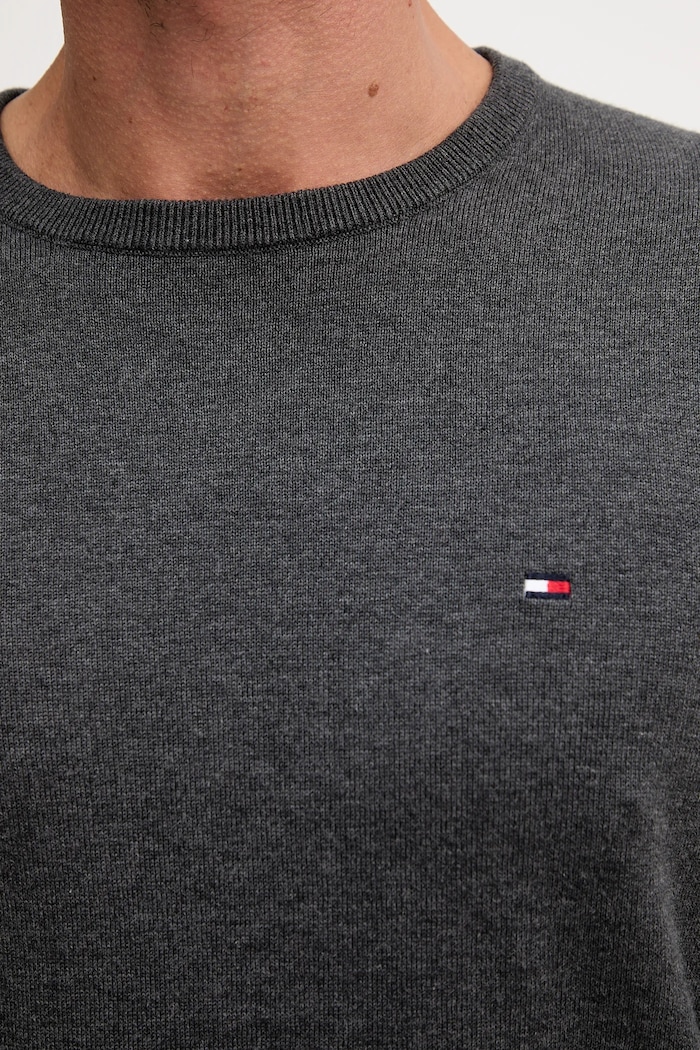 Bavlněný svetr Tommy Hilfiger MW0MW39999 šedá