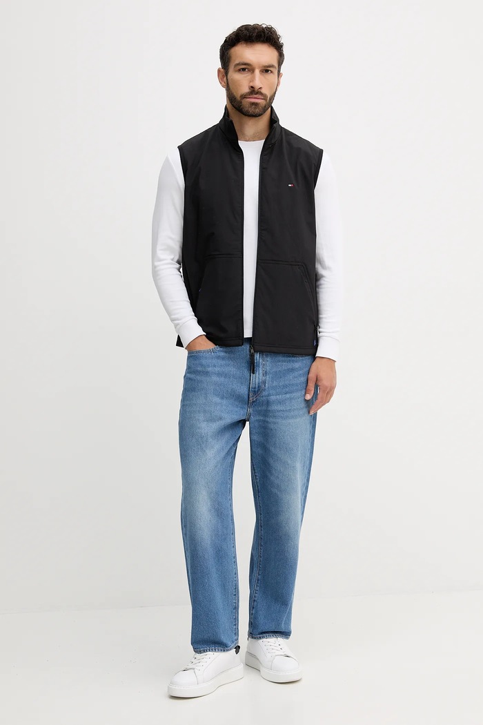 Tommy Hilfiger Bezrękawnik MW0MW39515 czarny AW25