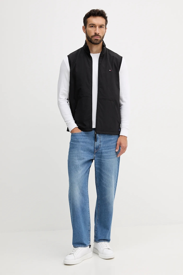 Tommy Hilfiger Bezrękawnik MW0MW39515 czarny AW25