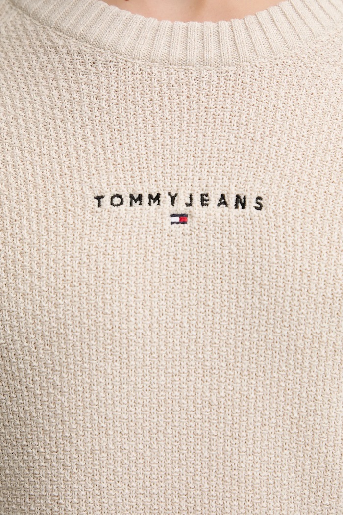 Tommy Jeans sweter DM0DM21655 beżowy