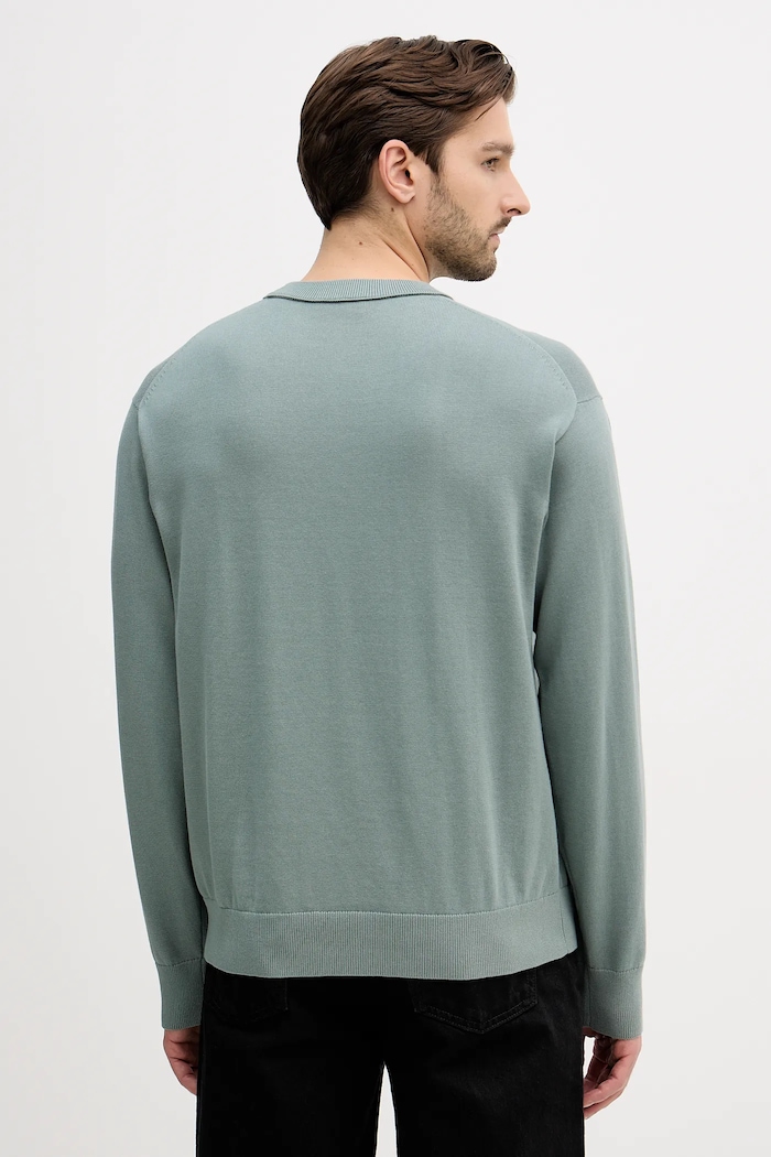 Îmbrăcăminte Calvin Klein Jeans pulover de bumbac LV04RC309G verde