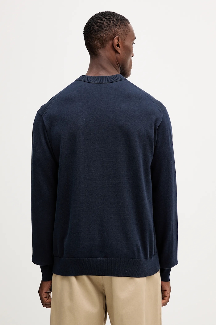 Oblečenie Bavlnený sveter Calvin Klein Jeans LV04RC309G tmavomodrá