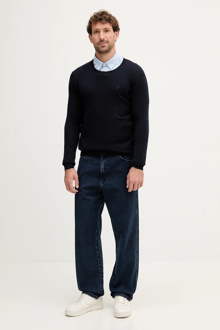 Karl Lagerfeld pulover de lână 553399.655000 bleumarin AW25