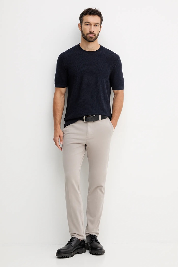 Μπλουζάκι BOSS Dolos 50543161 σκούρο μπλε AW25