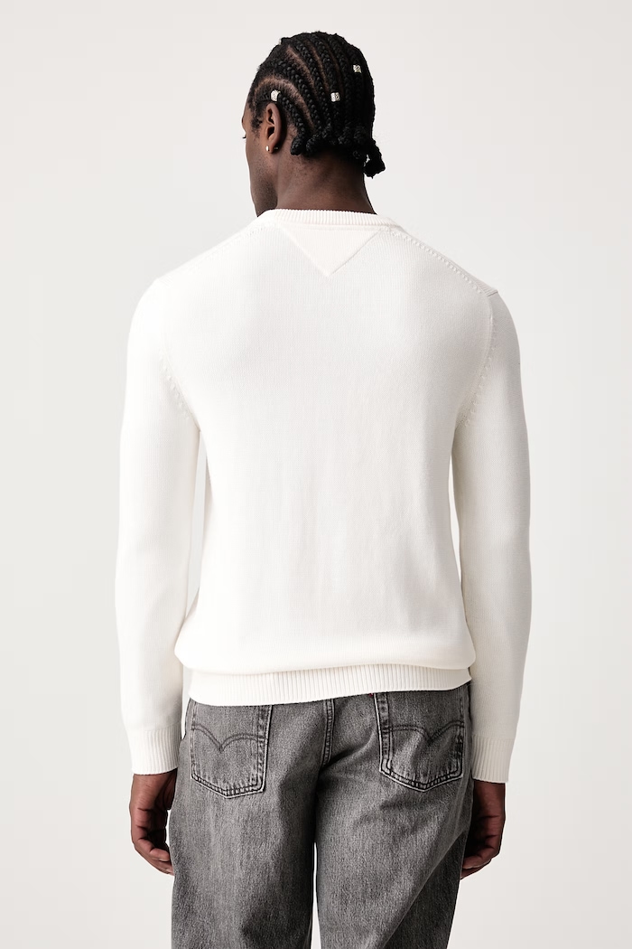 Odzież Tommy Jeans Sweter męski bawełniany DM0DM21787 beżowy