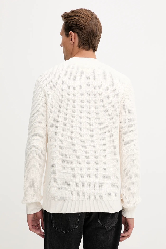 Oblečenie Bavlnený sveter Tommy Jeans DM0DM22098 béžová