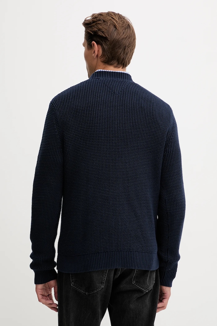 Odzież Tommy Jeans sweter bawełniany DM0DM22098 granatowy