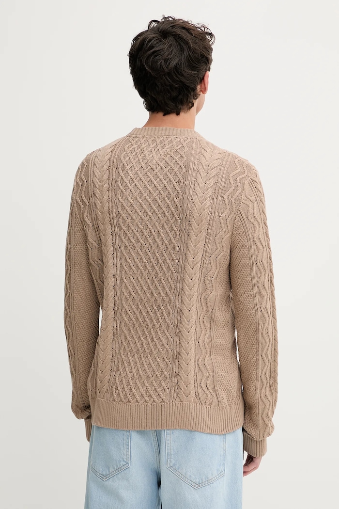 Odzież Tommy Jeans sweter bawełniany DM0DM22101 beżowy