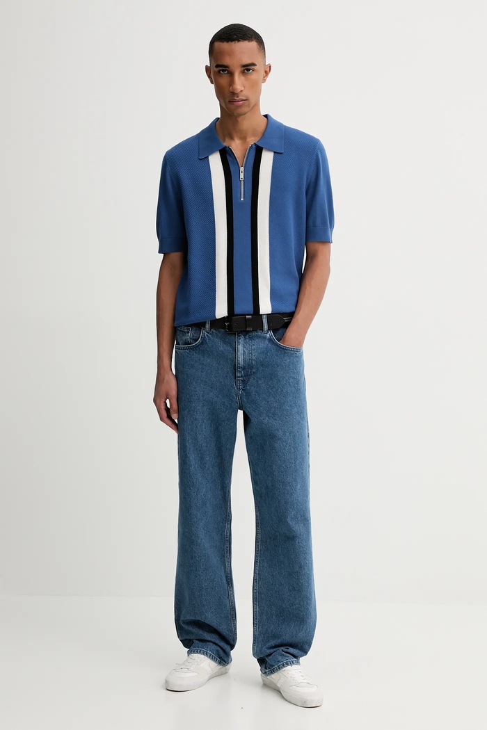 HUGO Pulover de lână Sholpone 50544906 albastru AW25