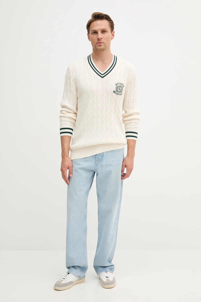 Guess sweter HEWIE M5YR12.Z30W1 beżowy AW25
