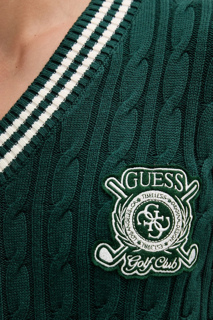 Sveter Guess HEWIE M5YR12.Z30W1 zelená