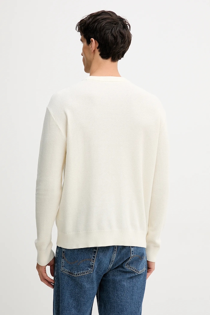 Odzież United Colors of Benetton sweter bawełniany 10C1K10AI beżowy