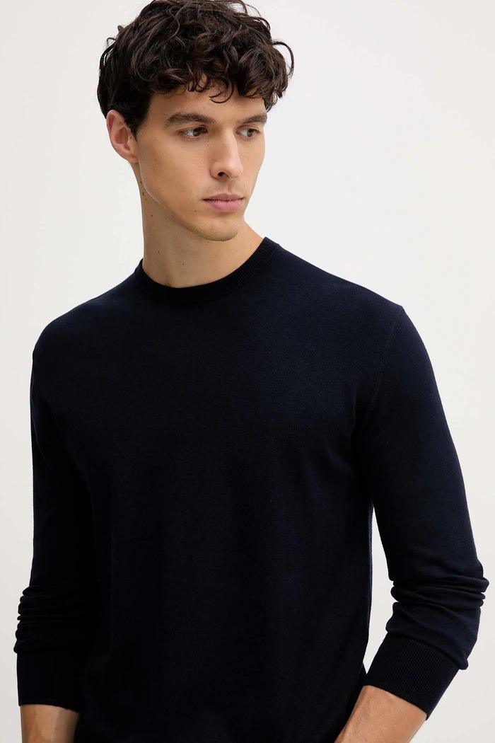 Sweter United Colors of Benetton 110XU10A5 granatowy