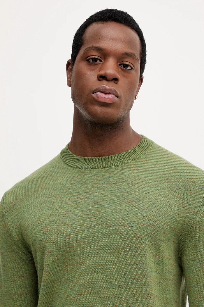 United Colors of Benetton sweter z wełną zielony 111ZU10AB